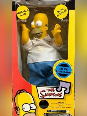 NIB Vintage 2000’s The Simpsons Singing Homer Simpson Figure